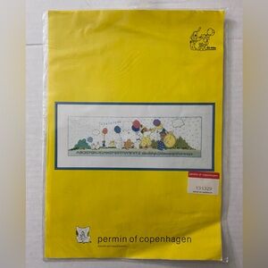 Permin of Copenhagen ‘Clown Parade’ Cross Stitch Pattern Leaflet.